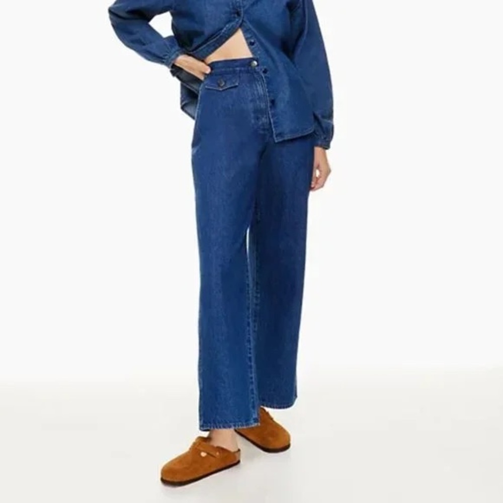 Aritzia Wilfred Free Range Jean Dark Indigo Jeans Blue Size 00 23 XXS XS